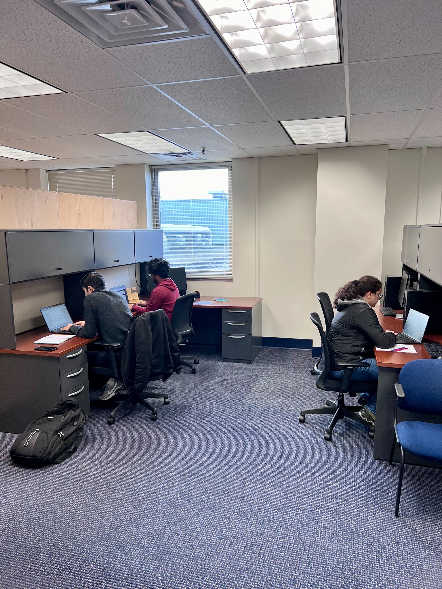 Students working at computers in the Systems Analytics Lab